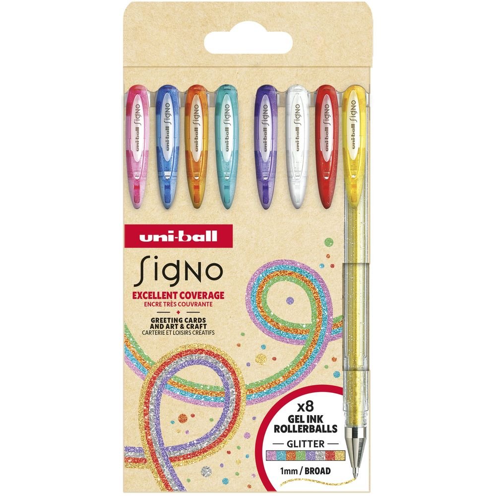 Boligrafo Uni-ball Signo Sparkling 1,0 mm Purpurina 8 Colores Imagen principal del producto