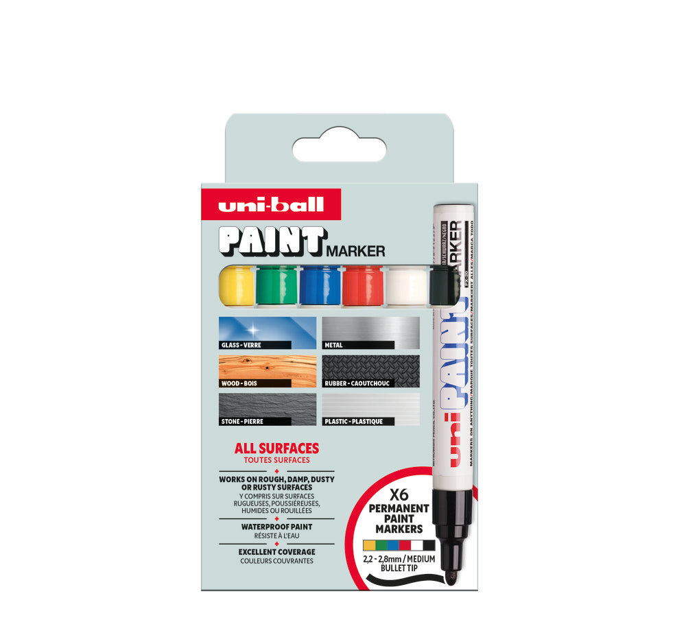 Rotulador Uniball Paint Marker Blister 6 Colores Surtidos