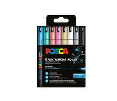 Rotulador Uni Posca Pc-1Mr 8 Colores Metalicos | Posca | Pack 1 Unidades