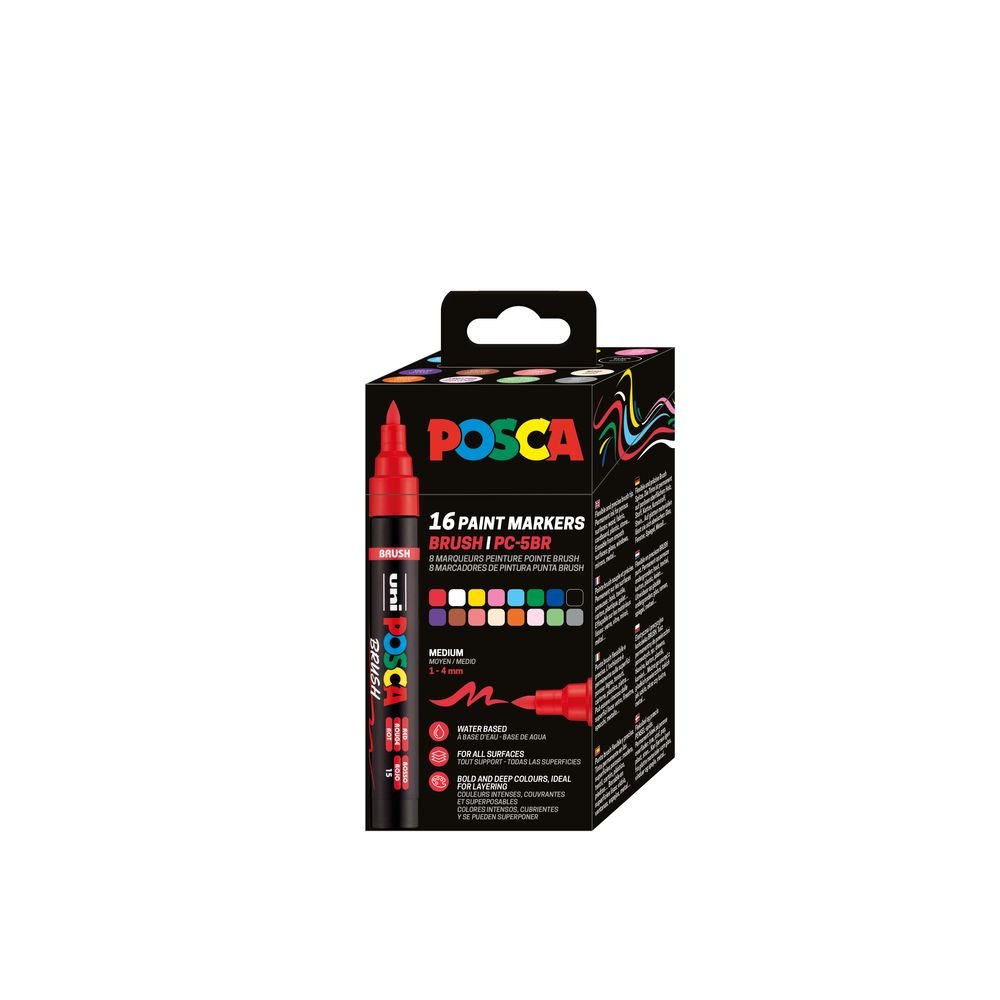 Rotuladores Posca Pc-5br 16 Colores Gama Completa
