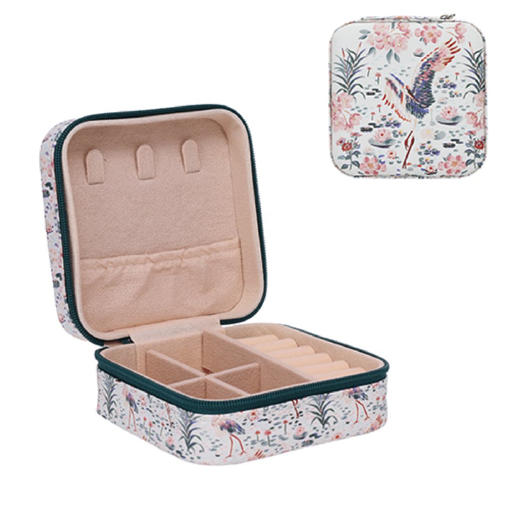 JOYERO CON CREMALLERA Y SEPARADORES FLORES DE FUJI | KIUB | 1 UNIDAD | 3701763901401 Imagen principal del producto