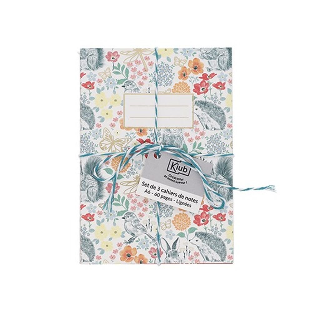 Set 3 Cuadernos A6 Wonder Garden KIUB Imagen principal del producto