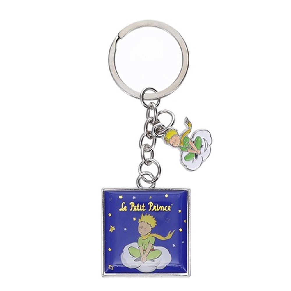 Llavero con Charm El Principito Azul Zorro Sentado Marca Kiub Principito