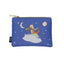 Monedero con cremallera El Principito azul 10x14 cm