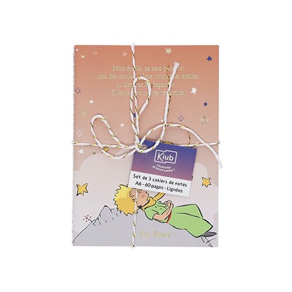 Set 3 Cuadernos A6 el Pequeño Principito Degradado KIUB PRINCIPITO Imagen principal del producto