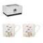 Set 2 Tazas de Café Mariposas y Caja Regalo KIUB