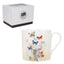 Taza porcelana mariposas 425 ml con caja regalo KIUB