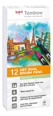 Rotulador Tombow Dual Brush Set 12 Colores Pastel | Tombow | Pack 1 Unidades