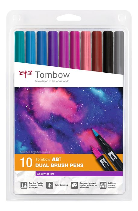 Rotulador Tombow Dual Brush Set 10 Colores Galaxy | Tombow | Pack 1 Unidades Imagen principal del producto