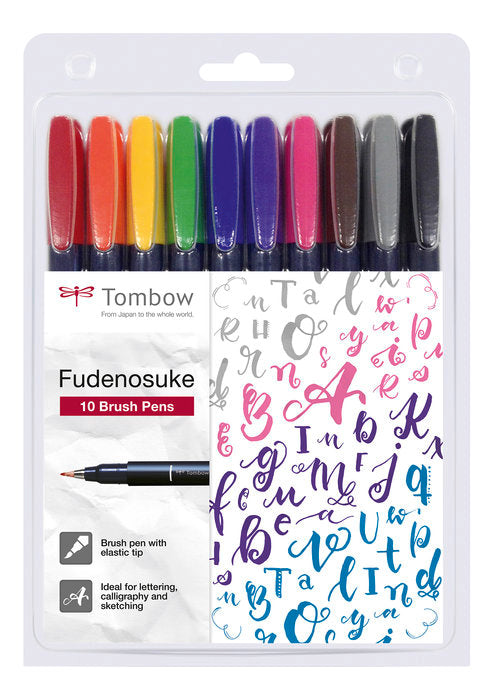 Rotulador Tombow Fudenosuke Base Agua Punta Elastica Dura 1 | Tombow | Pack 1 Unidades Imagen principal del producto