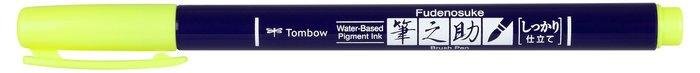 Rotulador Tombow Fudenosuke Base Agua Punta Dura Amarillo Ne Imagen principal del producto