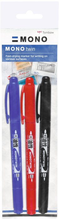 Rotulador Tombow Mono Twin Permanentes Punta Fina Y Gruesa B | Tombow | Pack 1 Unidades Imagen principal del producto