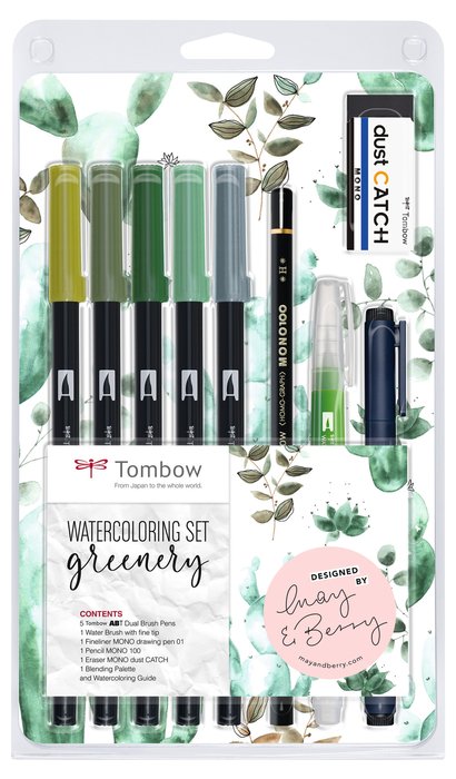 Set Tombow Acuarelable Greenery Imagen principal del producto