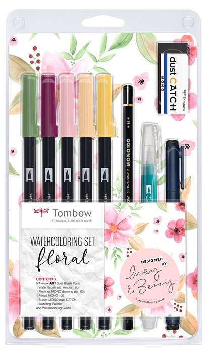 Set de 5 rotuladores Tombow Dual Brush Floral Imagen principal del producto