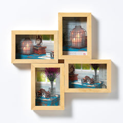 MARCO MULTUFOTOS MADERA RUSTIC 4F 2F DE 10X15 | 1 UNIDADES | (WALTHER)