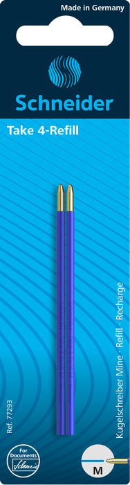 Recambio Bolígrafo 4 Colores Blister 2 Uds Azul Schneider Imagen principal del producto