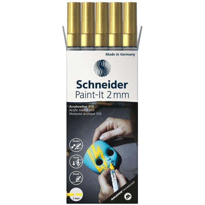 Rotulador Schneider Paint-it 310 Oro 2 mm Imagen principal del producto