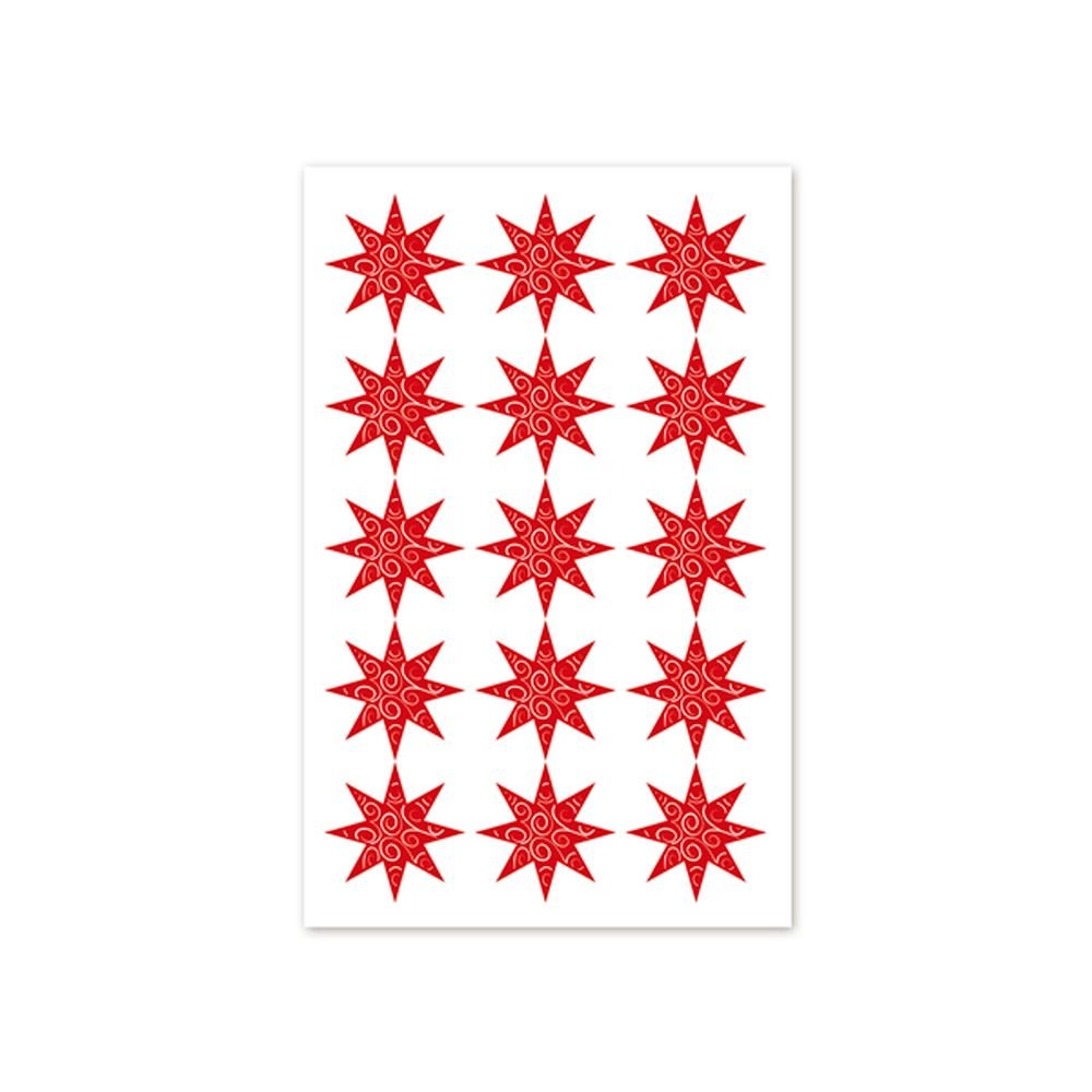 STICKER BSB NAVIDAD ESTRELLAS ROJAS /09-501 | ARGUVAL NAVIDAD | ENVASE 5 UDS. UNIDAD | 4004680507428 Imagen principal del producto