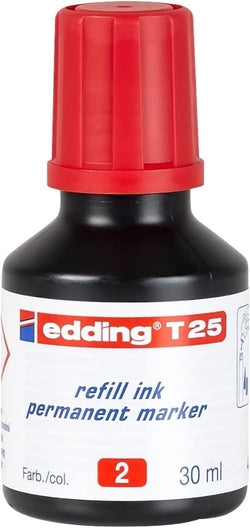 Tinta roja Edding T-25 para sellos y manualidades