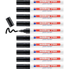 Rotulador Edding 750 Negro | Edding | Pack 10 Unidades