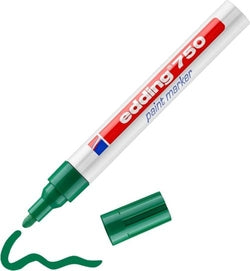 Rotulador permanente verde Edding 750 pack 10