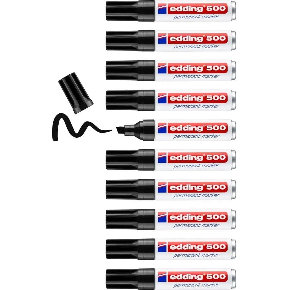 Rotulador Edding 500 Negro | Edding | Pack 10 Unidades
