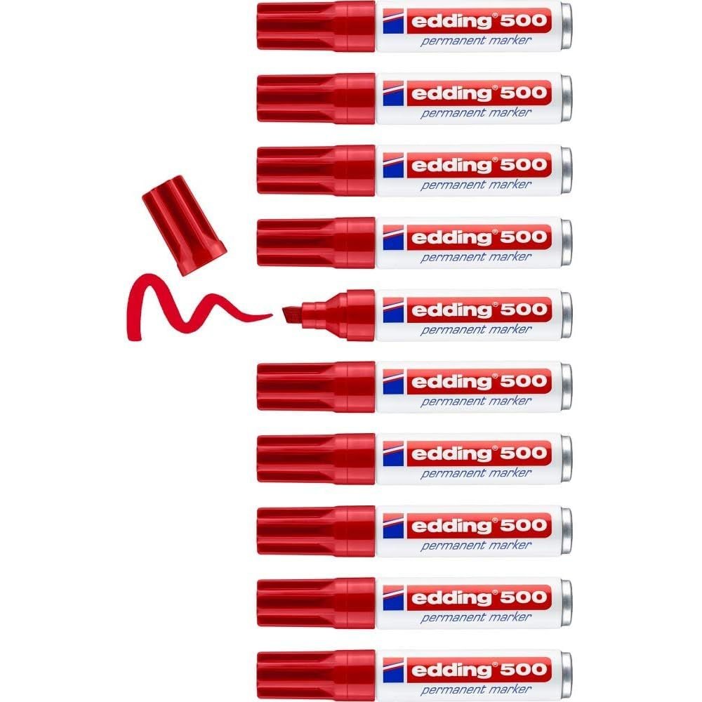 Rotulador Edding 500 Rojo | Edding | Pack 10 Unidades Imagen principal del producto