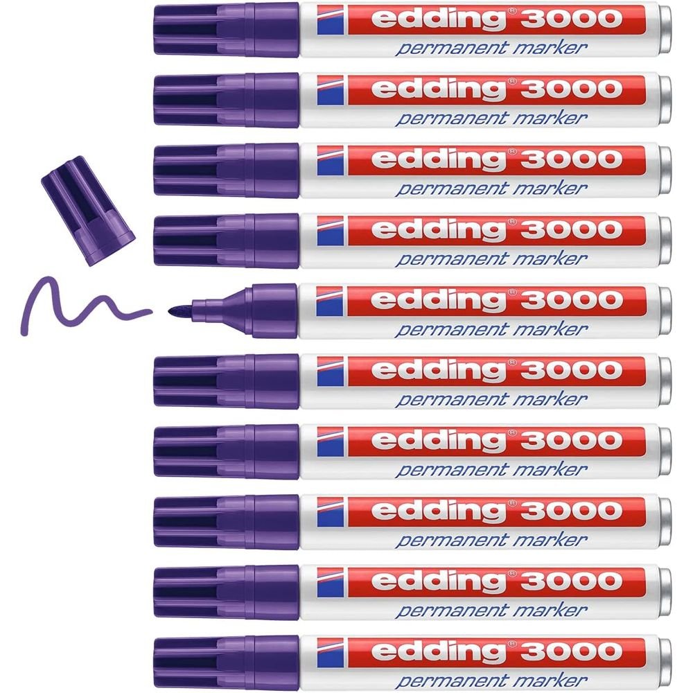 Rotulador Edding 3000 Violeta | Edding | Pack 10 Unidades Imagen principal del producto