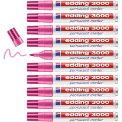Rotulador Edding 3000 Rosa | Edding | Pack 10 Unidades