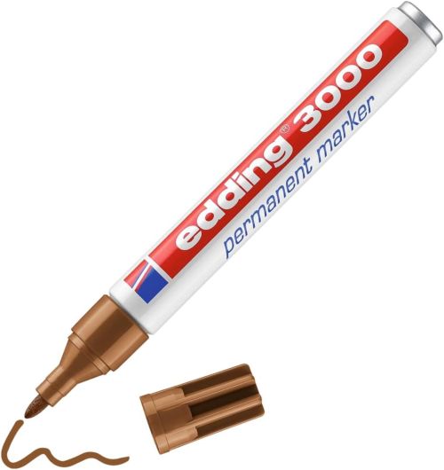 Rotulador Permanente Ocre Edding 3000 Pack 10