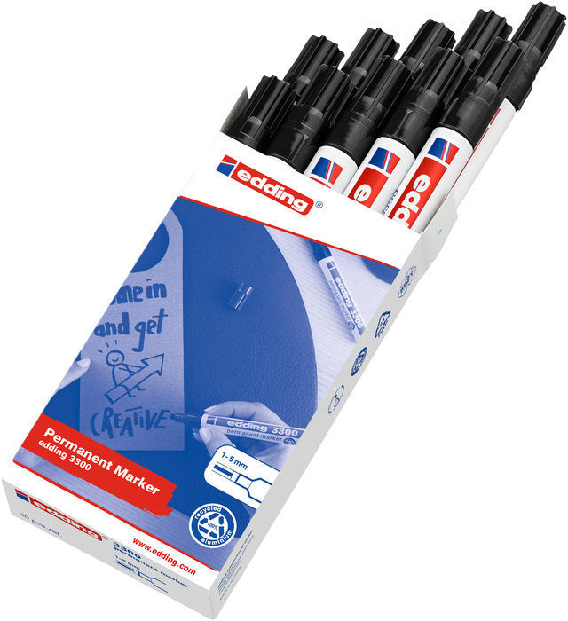 Rotulador Edding 3300 Negro | Edding | Pack 10 Unidades Imagen principal del producto