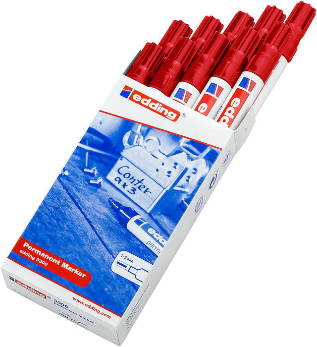 Rotulador Edding 3300 Rojo | Edding | Pack 10 Unidades Imagen principal del producto