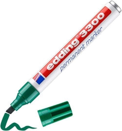Rotuladores permanentes Edding 3300 verde pack 10