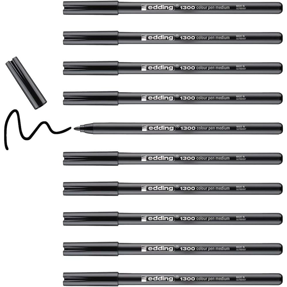 Rotulador Edding 1300/1 Negro | Edding | Pack 10 Unidades