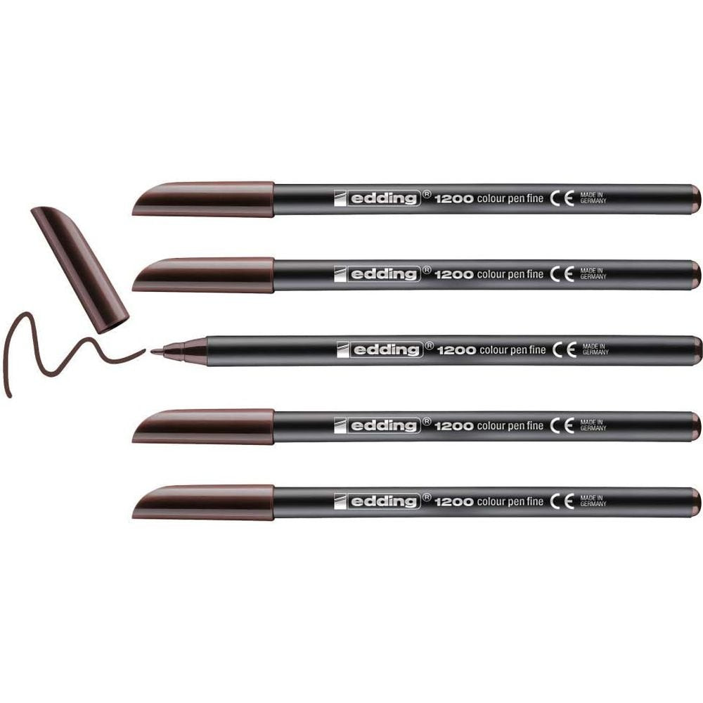 Rotulador Edding 1200 Marron | Edding | Pack 5 Unidades