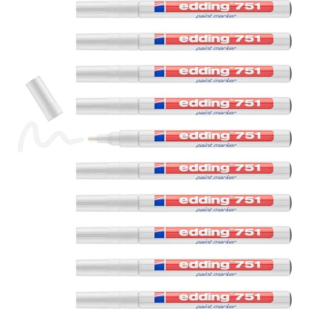 Rotulador Edding 751 Blanco | Edding | Pack 10 Unidades