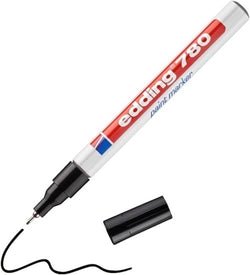 Rotulador permanente negro Edding 780 pack 10