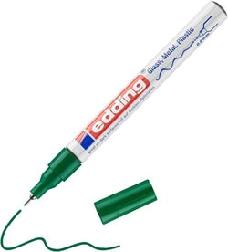 Rotulador permanente Edding 780 Verde 10 unidades