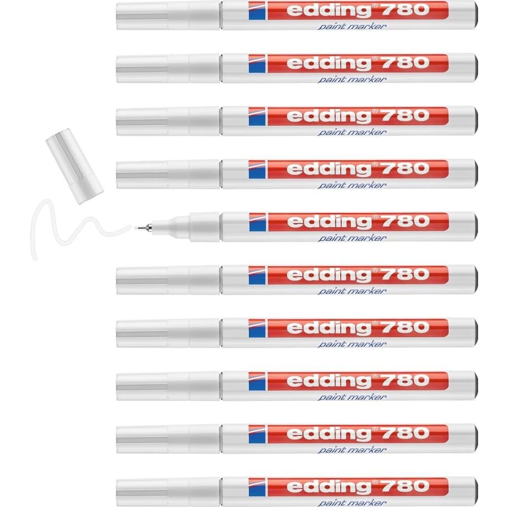 Rotulador Edding 780 Blanco | Edding | Pack 10 Unidades