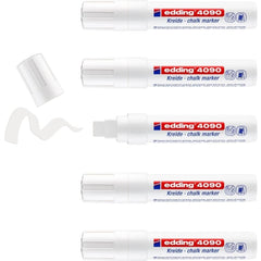 Rotulador Edding 4090 Tiza Liquida 15Mm Blanco | Edding | Pack 5 Unidades