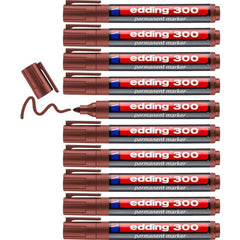 Rotulador Edding 300 Marron | Edding | Pack 10 Unidades