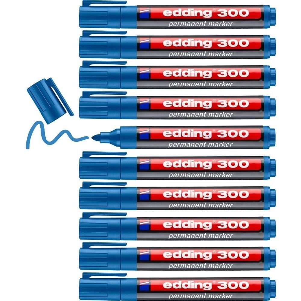 Rotulador Edding 300 Azul Claro | Edding | Pack 10 Unidades