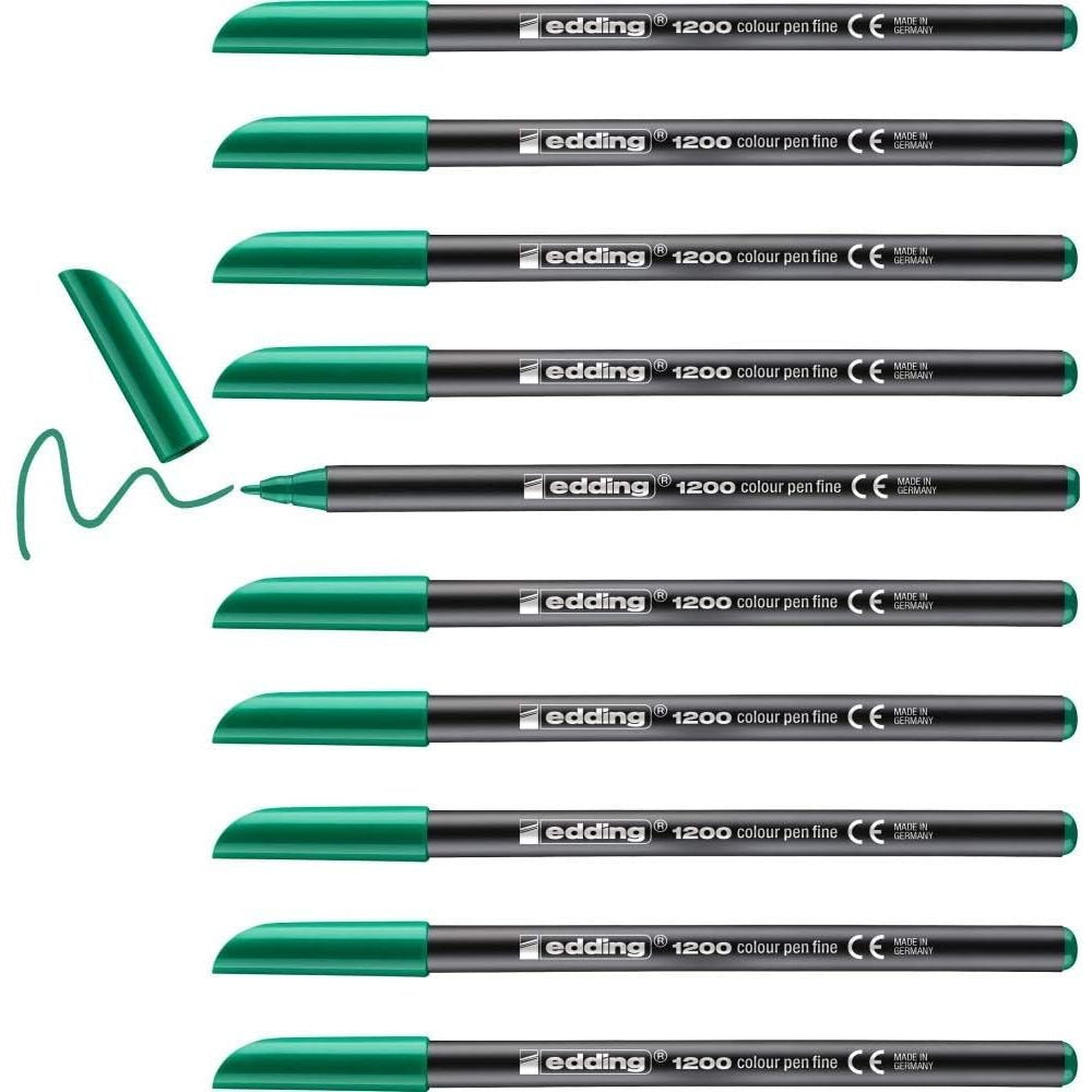 Rotulador Edding 1200 Verde Neon | Edding | Pack 10 Unidades