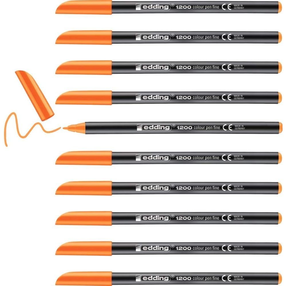 Rotulador Edding 1200 Naranja Neon | Edding | Pack 10 Unidades