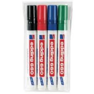 Rotulador Pizarra Edding 660 B/4 Surtidos | Edding | Pack 1 Unidades