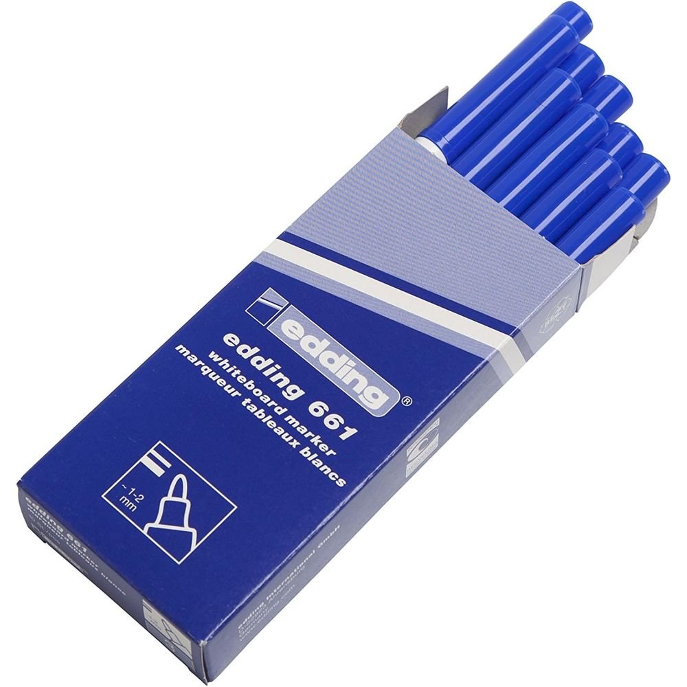 Rotulador Pizarra Edding 661 Azul | Edding | Pack 10 Unidades