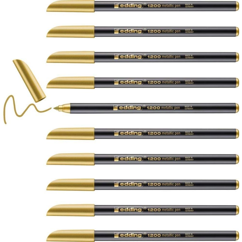 Rotulador Edding 1200 53 Metalizado Oro | Edding | Pack 10 Unidades