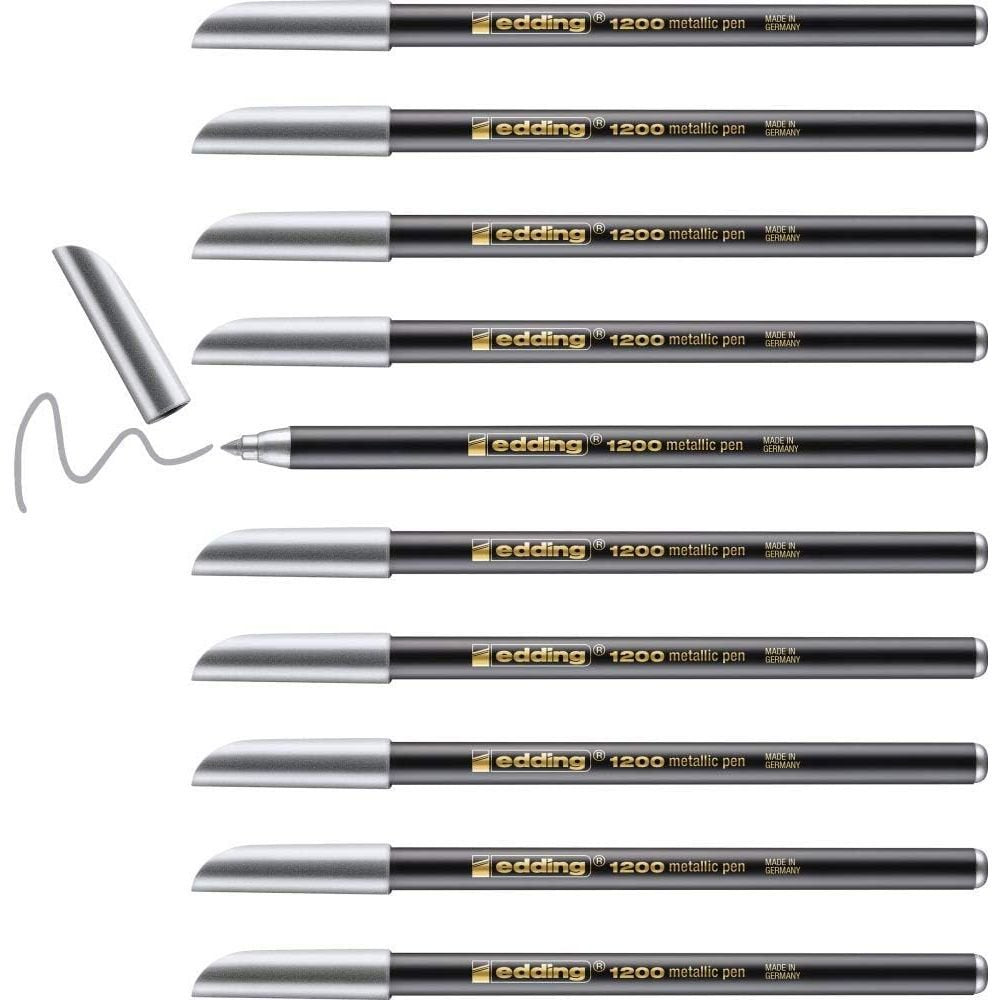 Rotulador Edding 1200 54 Metalizado Plata | Edding | Pack 10 Unidades