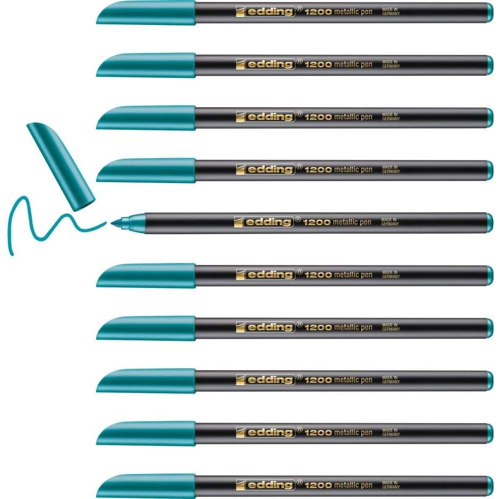 Rotulador Edding 1200 74 Metalizado Verde | Edding | Pack 10 Unidades Imagen principal del producto