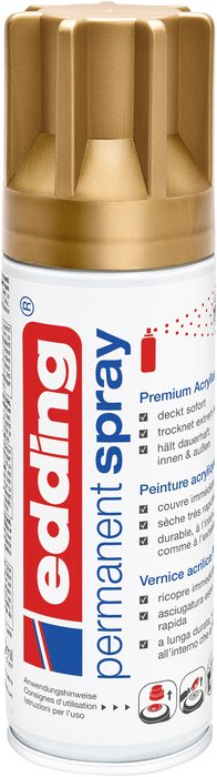 PINTURA ACRILICA SPRAY EDDING 5200 PERMANENTE ORO RICO MATE | 1 UNIDADES | (EDDING)